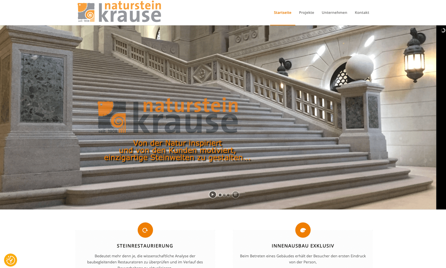 Neu im Web: Naturstein Krause